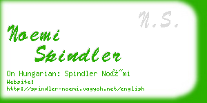 noemi spindler business card